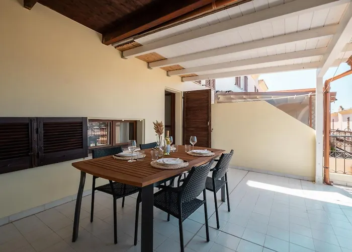 Апартаменты Panoramic View - Moderno Con Terrazza E Wi-fi Вилласимиус